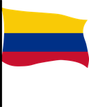 The Flag of Colombia Pole Flag III