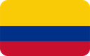 The Flag of Colombia Rounded Rectangle