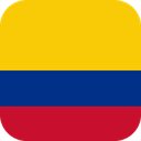 The Flag of Colombia Rounded Square
