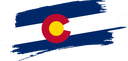 The Flag of Colorado Brushed