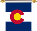 The Flag of Colorado Hanging Banner IV