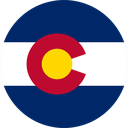 The Flag of Colorado Round