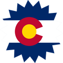 The Flag of Colorado Star Burst