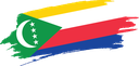 The Flag of Comoros Brushed