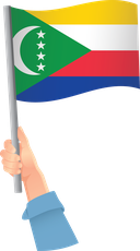 The Flag of Comoros Handheld