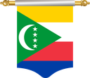 The Flag of Comoros Hanging Banner I