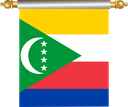 The Flag of Comoros Hanging Banner IV