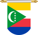 The Flag of Comoros Hanging Banner II