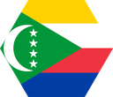 The Flag of Comoros Hexagon I