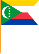 The Flag of Comoros V Cut