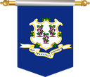 The Flag of Connecticut Hanging Banner II