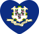 The Flag of Connecticut Heart