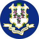 The Flag of Connecticut Round