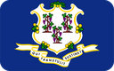 The Flag of Connecticut Rounded Rectangle
