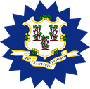 The Flag of Connecticut Star Burst