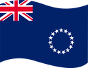 The Flag of Cook Islands Wavy I