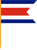 The Flag of Costa Rica V Cut