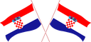 The Flag of Croatia Crossed Flags