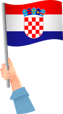 The Flag of Croatia Handheld