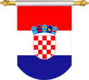 The Flag of Croatia Hanging Banner II