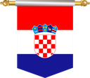 The Flag of Croatia Hanging Banner III