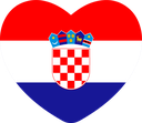 The Flag of Croatia Heart
