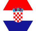 The Flag of Croatia Hexagon I