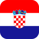 The Flag of Croatia Rounded Square