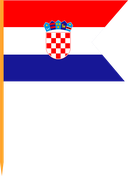 The Flag of Croatia V Cut