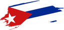 The Flag of Cuba Brushed