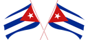 The Flag of Cuba Crossed Flags