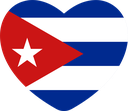 The Flag of Cuba Heart