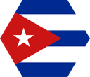 The Flag of Cuba Hexagon I