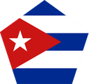 The Flag of Cuba Pentagon