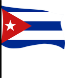 The Flag of Cuba Pole Flag III