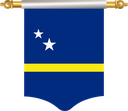 The Flag of Curacao Hanging Banner I