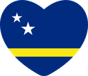 The Flag of Curacao Heart