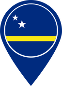 The Flag of Curacao Map Pin