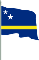The Flag of Curacao Pole Flag II