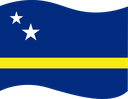 The Flag of Curacao Wavy I