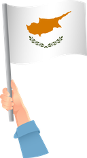 The Flag of Cyprus Handheld