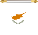 The Flag of Cyprus Hanging Banner II