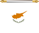 The Flag of Cyprus Hanging Banner III