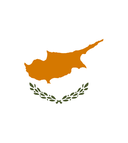The Flag of Cyprus Rounded Hexagon