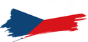 The Flag of Czech Republic Brushed