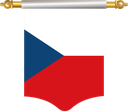 The Flag of Czech Republic Hanging Banner I