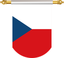 The Flag of Czech Republic Hanging Banner II