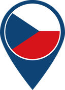 The Flag of Czech Republic Map Pin
