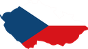 The Flag of Czech Republic Map