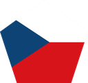 The Flag of Czech Republic Pentagon